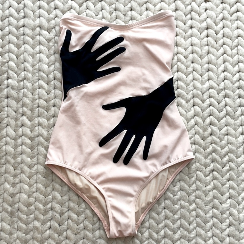 Moschino Hand Appliquéd Swimsuit/Bodysuit